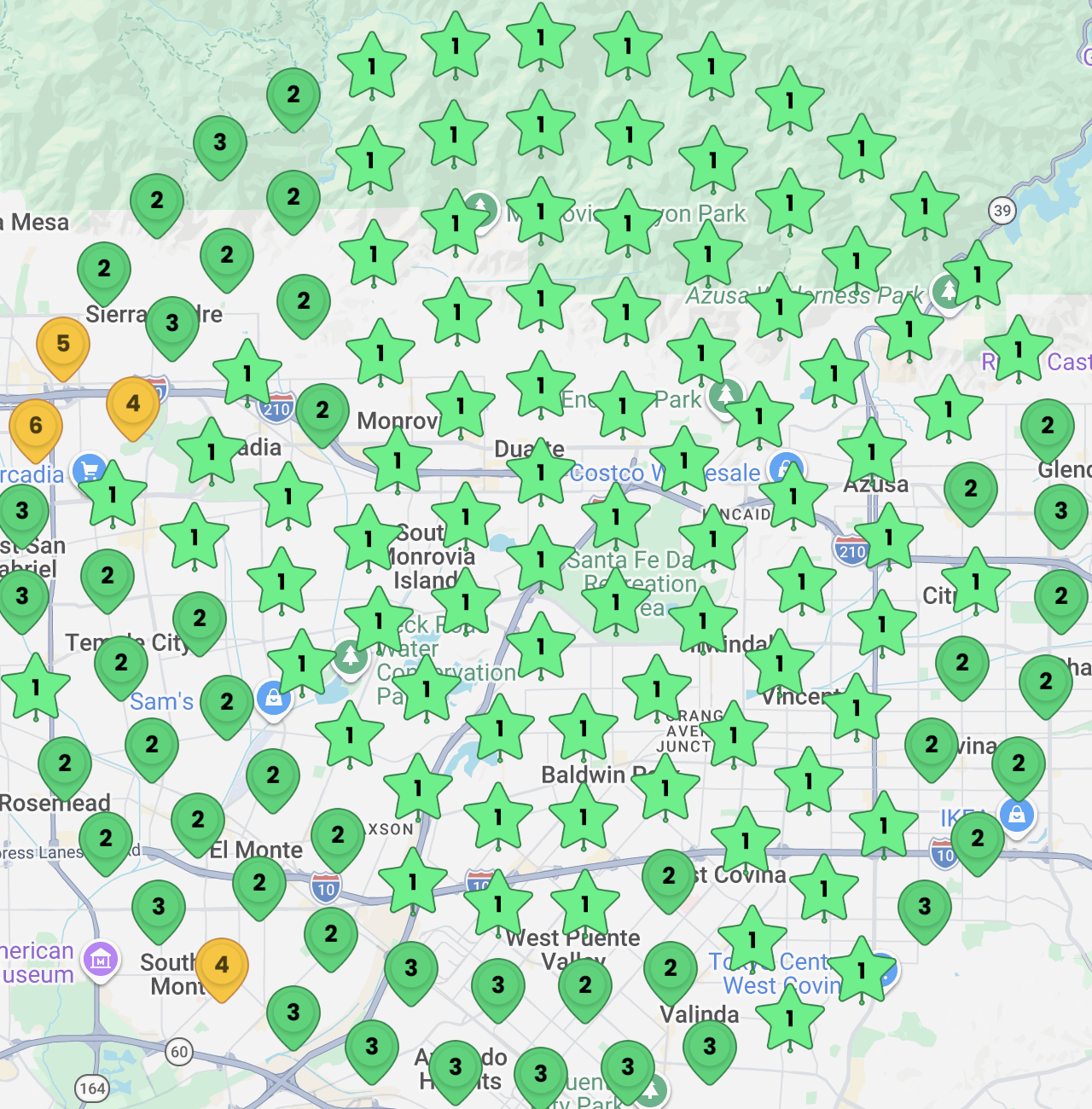 Cleaning company grid scan after